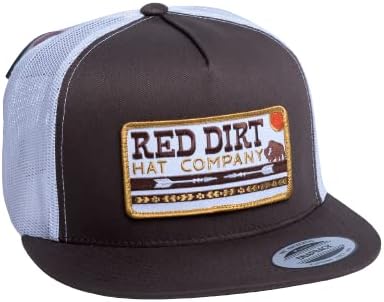 Red Dirt Hat Company Arrows-Brown/White OSFM Mesh Back Headwear