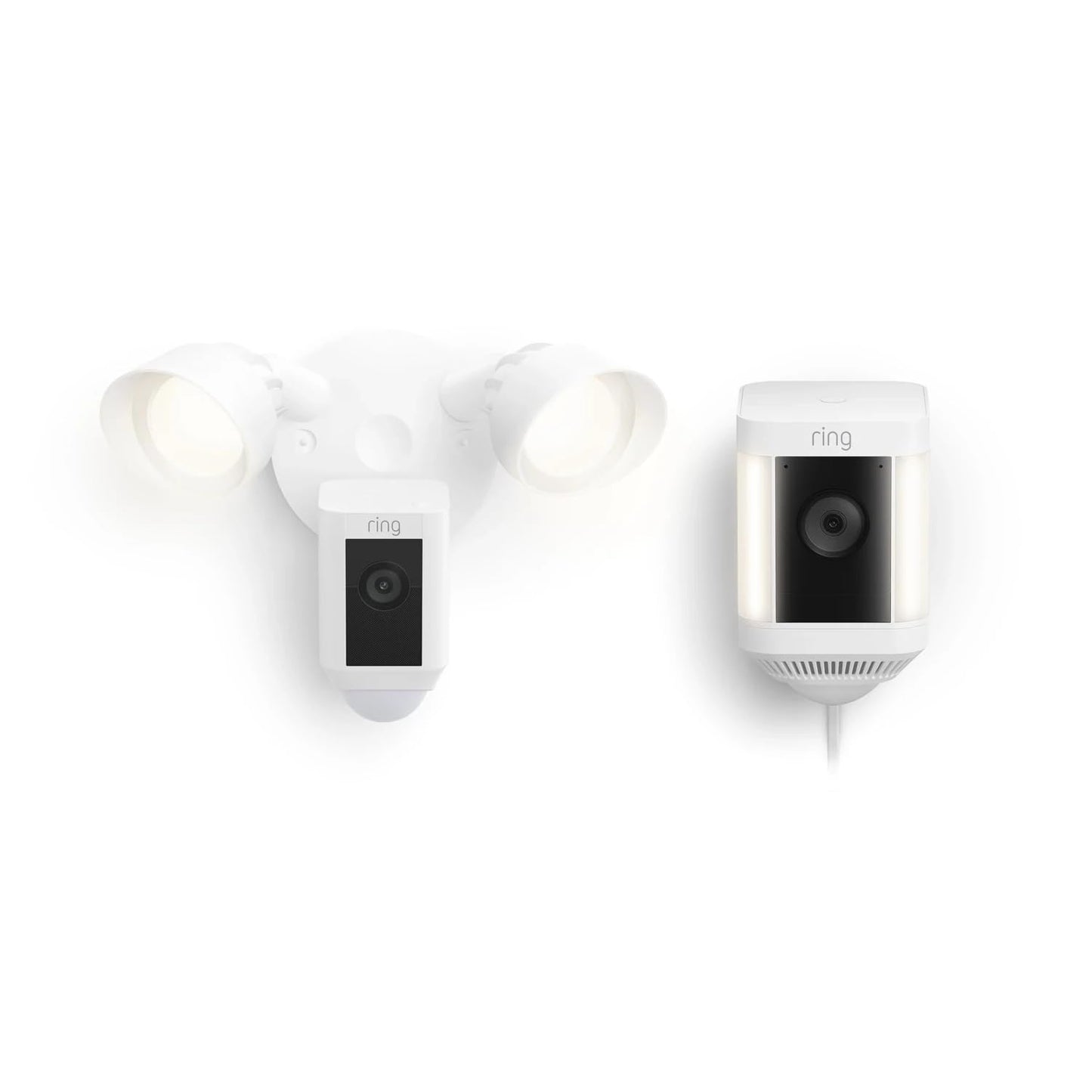Ring Floodlight Cam Plus & Spotlight Cam Plus Bundle - White