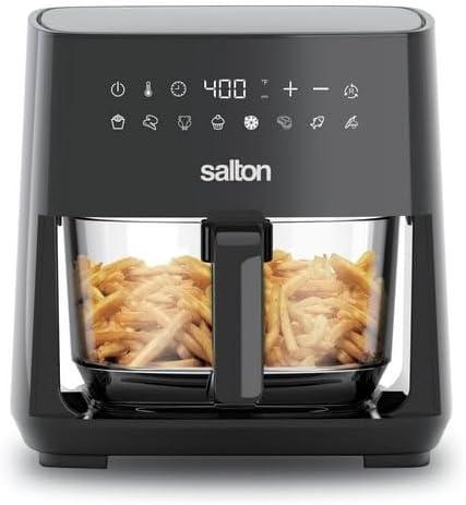 Salton Glass Basket Air Fryer - Cook Healthier Faster!