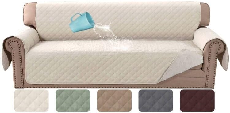 H.VERSAILTEX 100% Waterproof Sofa Covers for 3 Cushion Couch