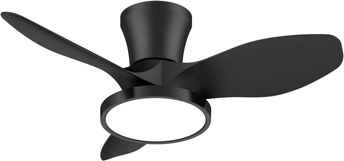 ocioc Quiet Ceiling Fan with LED Light for Home Use