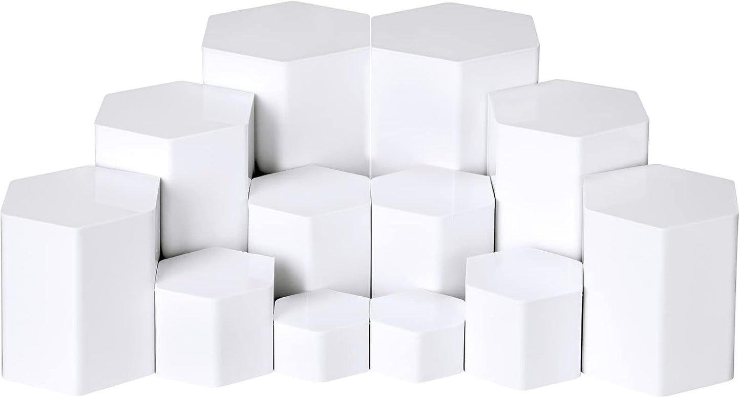 Hexagonal Jewelry Display Risers for Elegant Showcasing