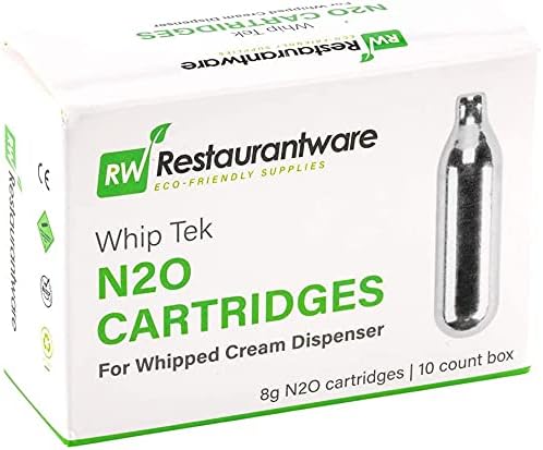 10 Leakproof N2O Cartridges for Whipped Cream Dispensers