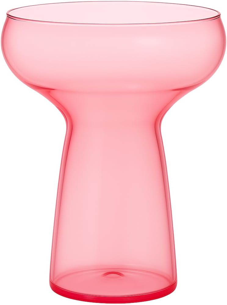 Oojami Lunara Clear Plastic Margarita Glasses for Parties