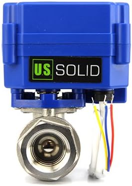 U.S. Solid Motorized Ball Valve - Reliable 1/2in Stainless Steel