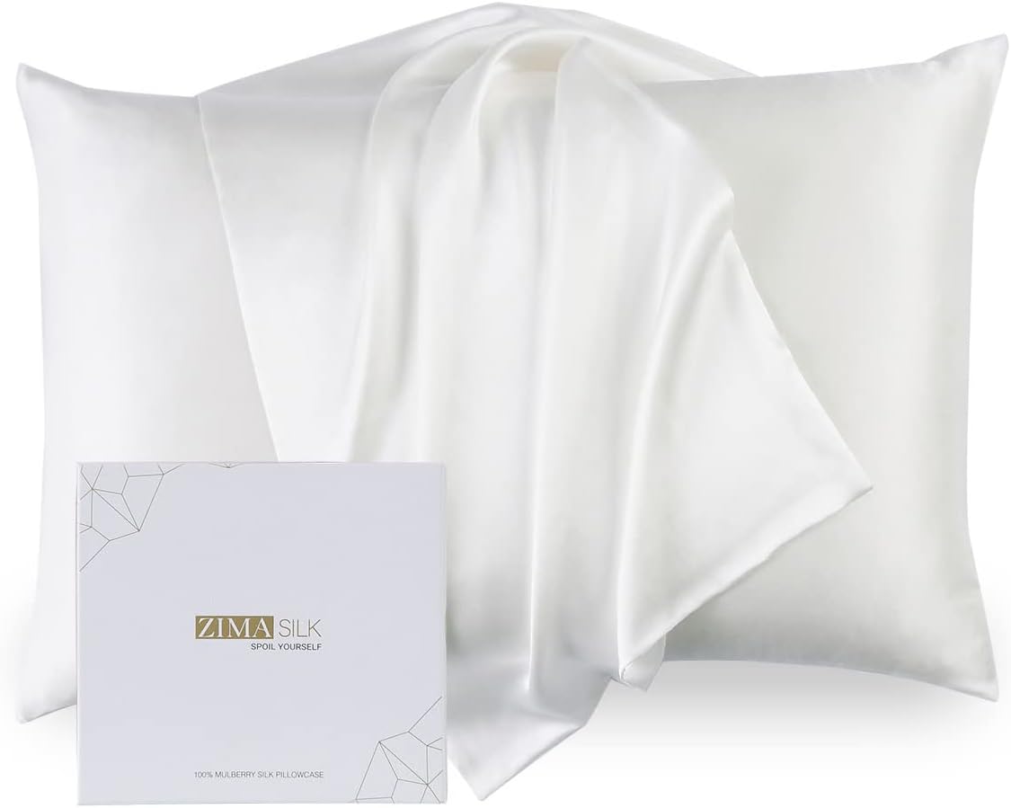 ZIMASILK 100% Pure Mulberry Silk Pillowcase for Hair and Skin