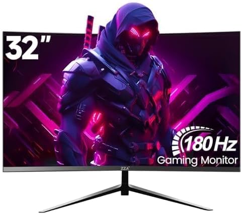 ZZA 32 QHD Curved Gaming Monitor - 165Hz Refresh Rate