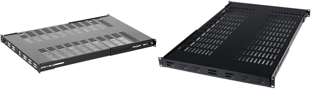 Adjustable Vented Server Rack Mount Shelf for 19in Racks