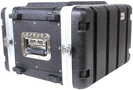 19 Rackmount Flight Case 6U with Heavy Duty ABS and Aluminum