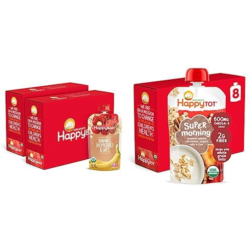 Happy Baby Organics Clearly Crafted Baby Food & Super Morning Meals