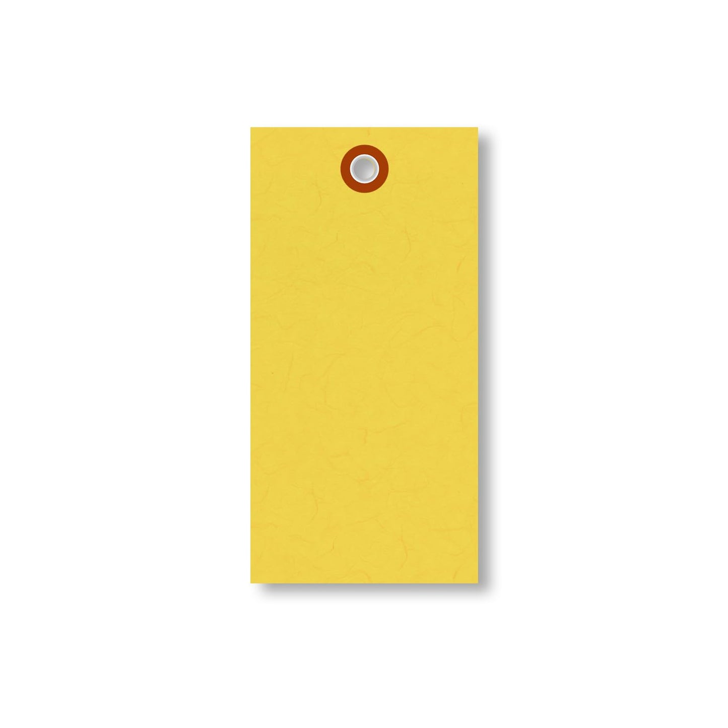 Durable Yellow Blank Tyvek Shipping Tags with Metal Eyelets