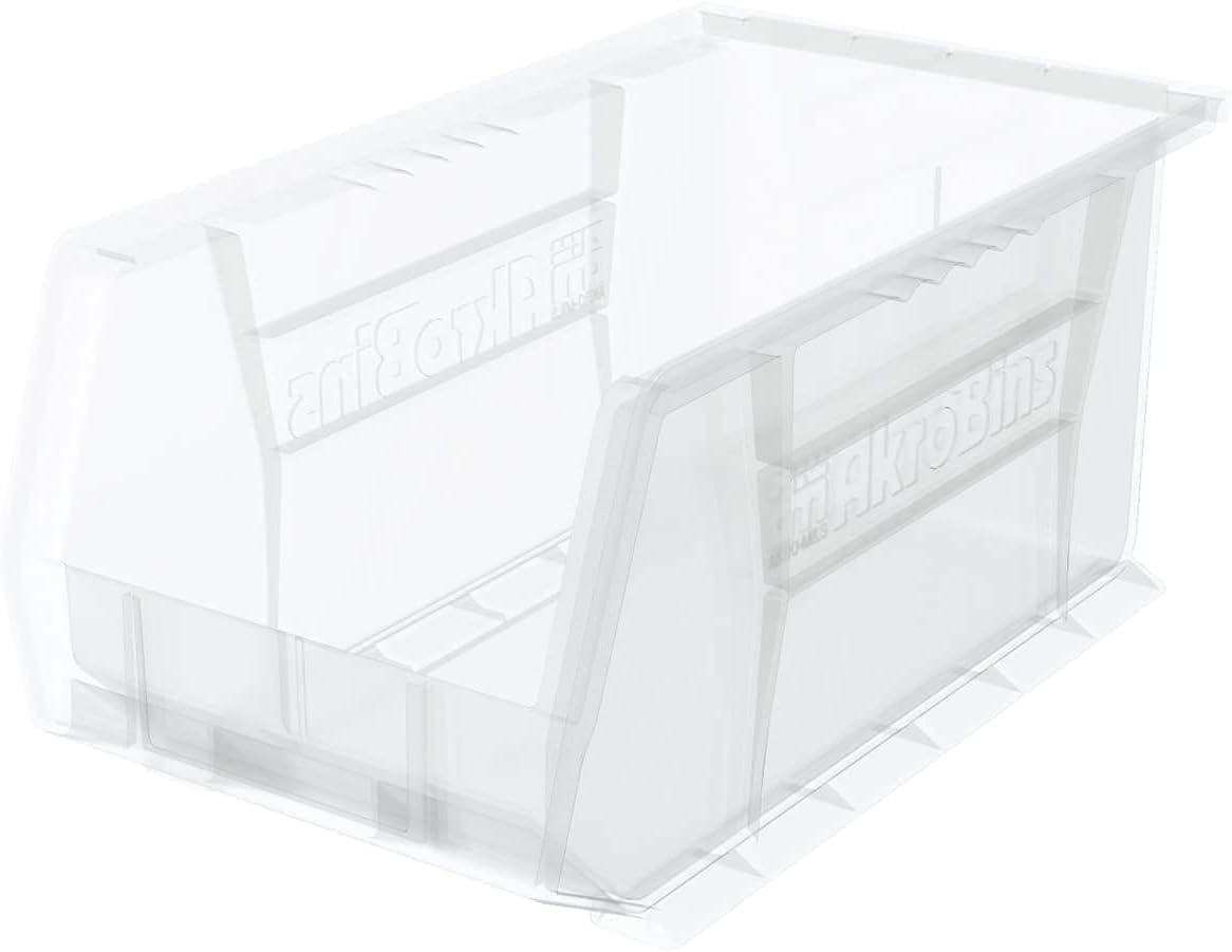 AkroBins Plastic Storage Bins for Garage and Craft Organization