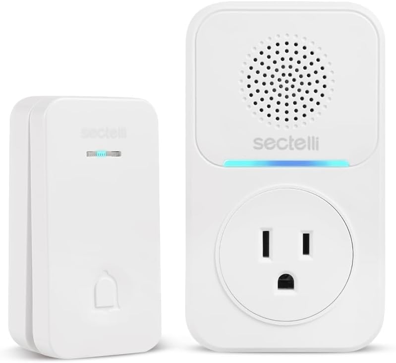 Multi-Function Wireless Doorbell Kit - 1600ft Range, Self-Powered, IP66 Waterproof