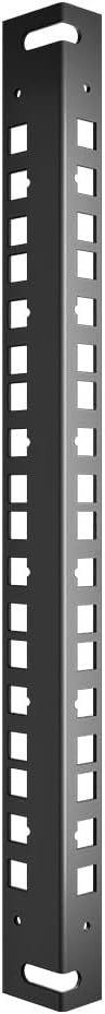 6U Cabinet Vertical Rack Rail Kit for Secure Equipment Storage