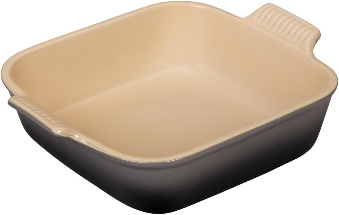 Le Creuset Stoneware Heritage Square Dish, 3 qt. for Cooking