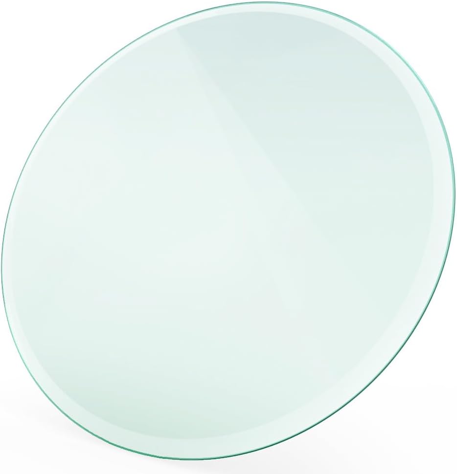 Royalty 30 Inch Round Tempered Glass Table Top for Safety