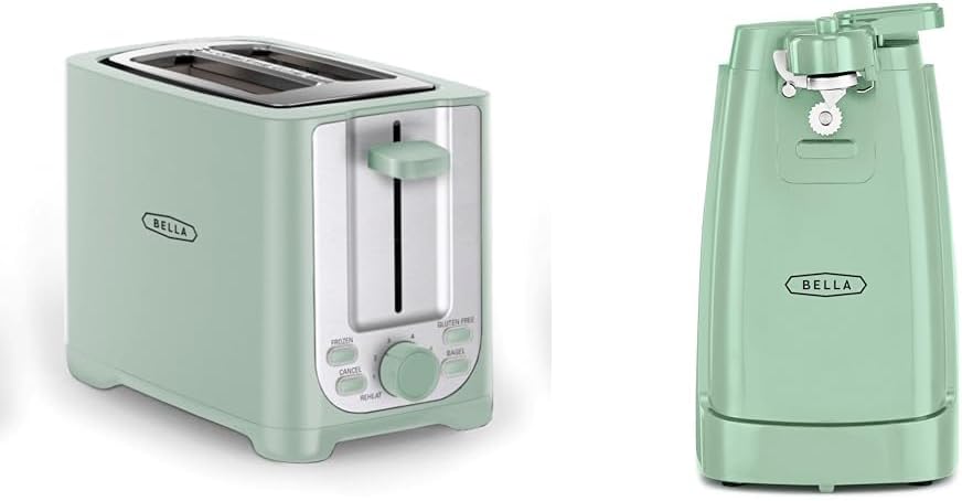 BELLA 2 Slice Toaster with Auto Shut Off & Multifunctional Opener