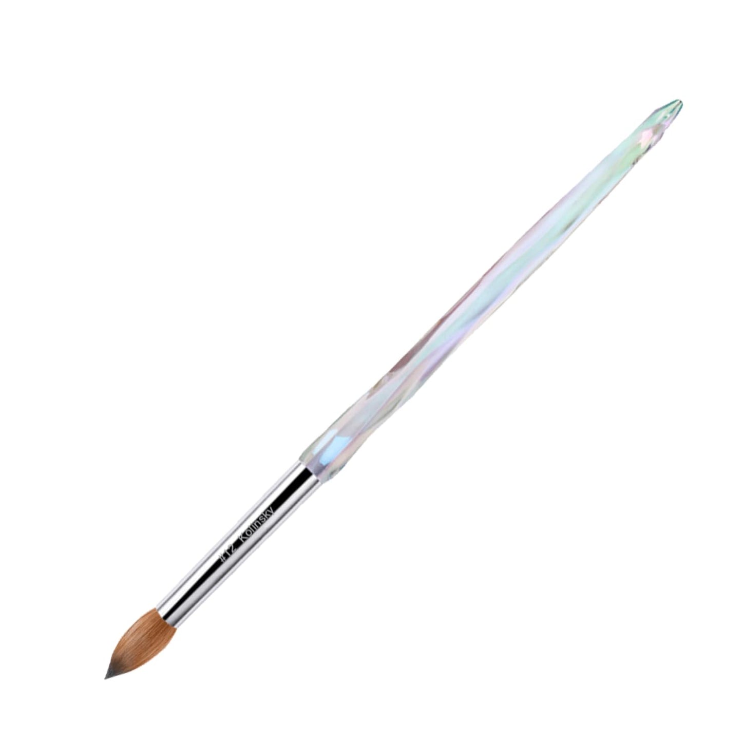 Kolinsky Crimped Acrylic Nail Brush Size #12 for Professionals