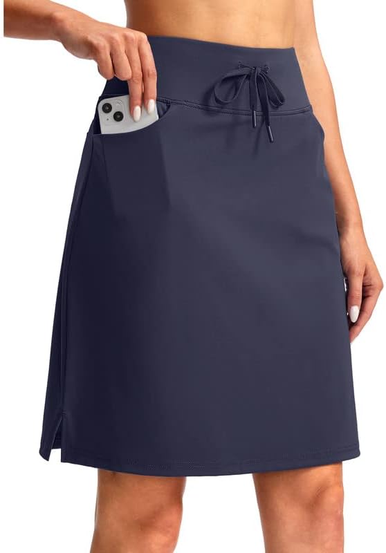 SANTINY Women's 20ft' Knee Length Skorts for Active Lifestyles