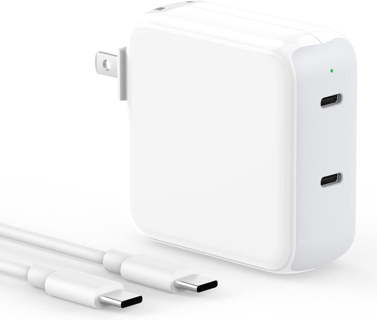 67W Dual Port USB C Power Adapter for MacBook Air Pro 13 16 in