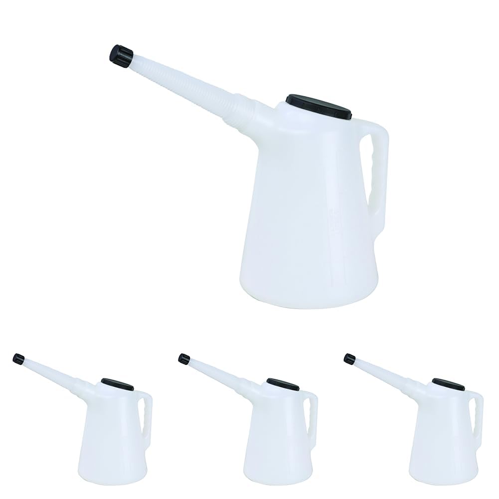 Groz 41901 Plastic Measures with Lid - 2 Litre Capacity Pack of 4