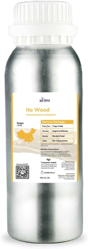 Ho Wood Essential Oil for Diffusers, Soap-Making, Aromatherapy