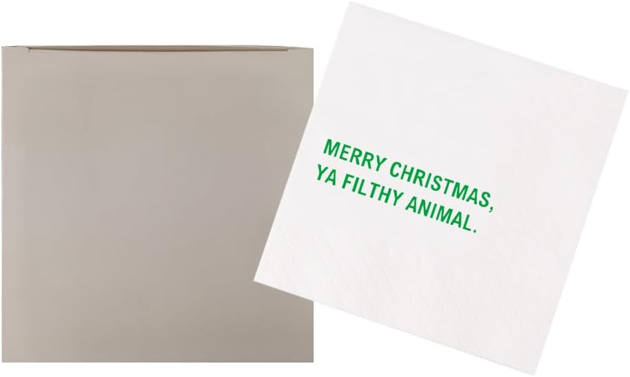 Funny Quotes Cocktail Napkins for Friendsmas Party - 100Pcs 2-Ply