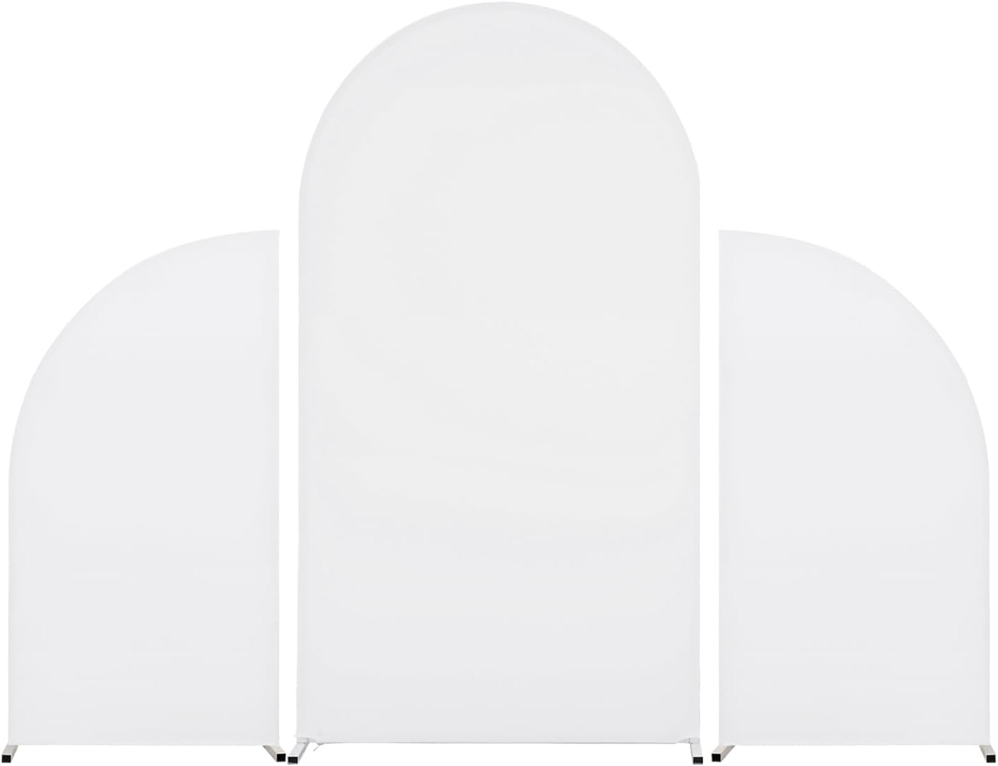 Set of 3 Arch Backdrop Stand Covers for Elegant Events