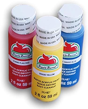 Vibrant Primary Colors Paint Set by Apple Barrel