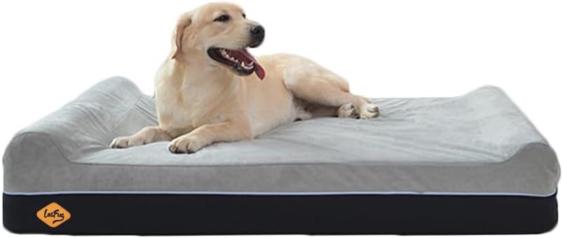 Laifug Orthopedic Memory Foam Extra Large Dog Bed for Comfort