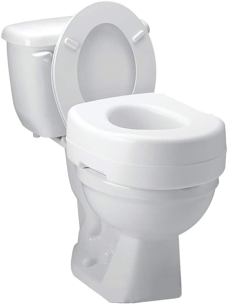 Carex Toilet Seat Riser for Elevated Comfort and Safety