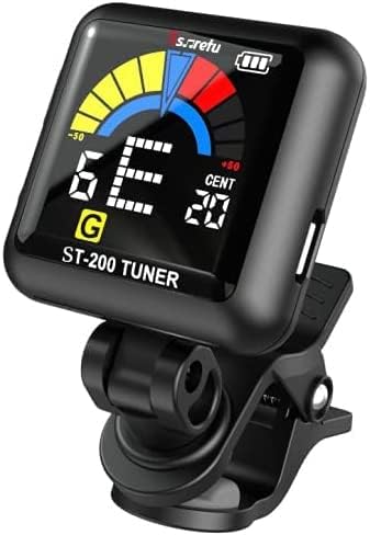 Rechargeable Guitar TunerClip: Metronome + Tone Gen
