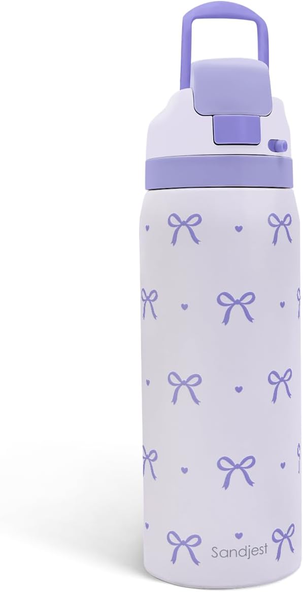 Bow Insulated Stainless Steel Water Bottle for Sports and Travel