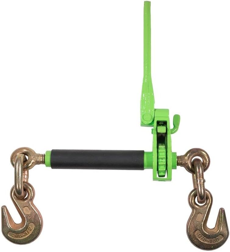 Hi-Viz Green Heavy Duty Folding Handle Ratchet Load Binder