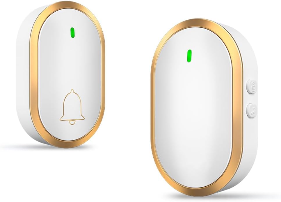 Wireless Doorbell: 1000ft Range, 60 Chimes, Waterproof - BENSEJK