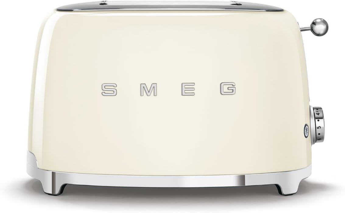 SMEG 2 Slice Toaster with 6 Browning Levels and Defrost Function