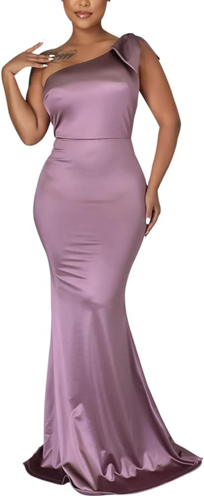 JTNFairy Women's Sexy Sleeveless One Shoulder Bodycon Dress