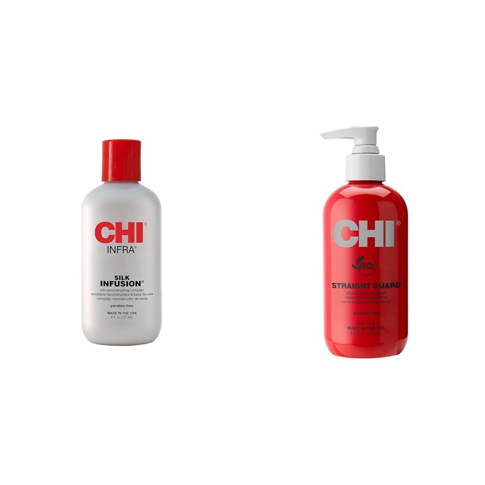 CHI INFRA Silk Infusion and Straight Guard for Smooth Hair