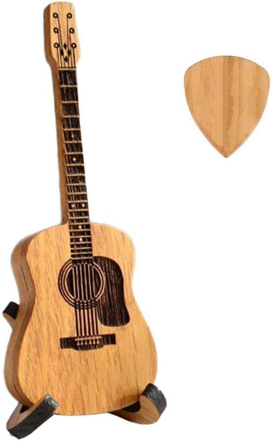 Wood Guitar Pick Box - Personalized Storage for Guitar Picks