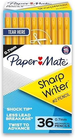 Paper Mate SharpWriter Mechanical Pencils with Shock-Absorbing Tip