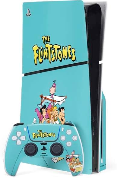 Officially Licensed PS5 Slim Decal - The Flintstones Design