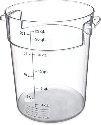 22 Quart Clear Polycarbonate Round Food Storage Container Review