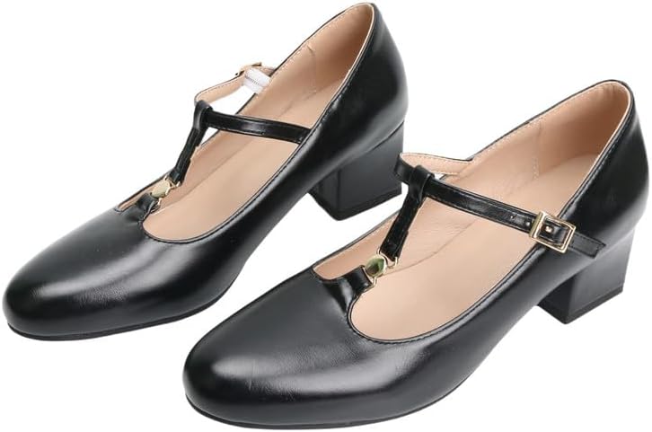 Cute Bow Heels Mary Janes Shoes for Women Dressy Occasions