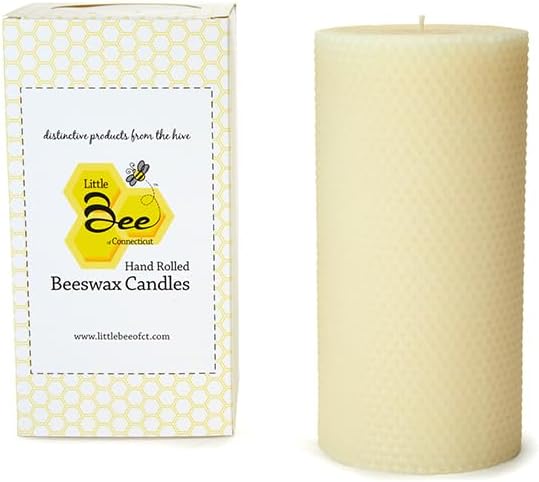 Hand Rolled Beeswax Pillar Candles - 80 Hour Burn Time