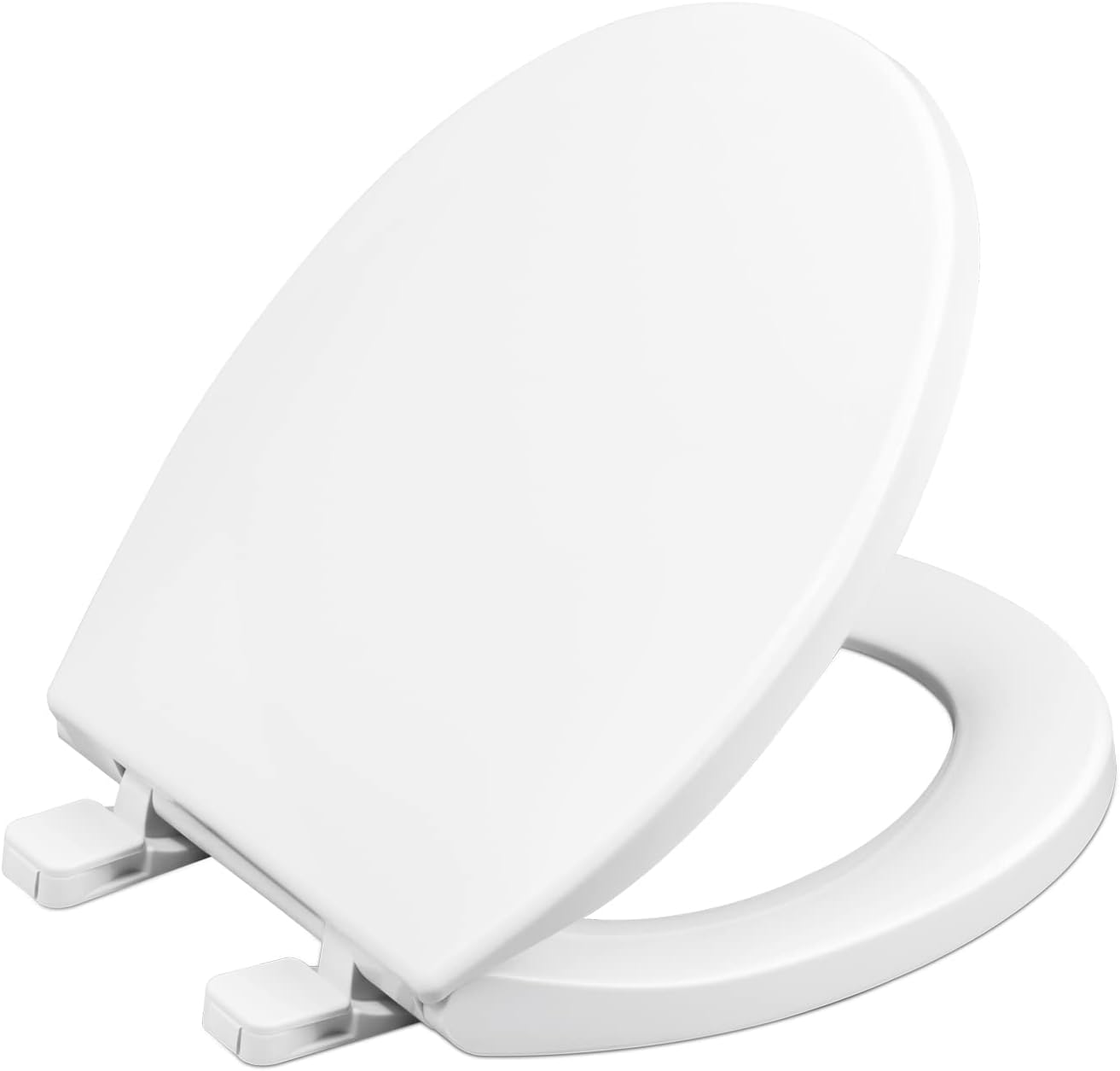 Round Toilet Seat with Slow Close Hinges for Ultimate Comfort