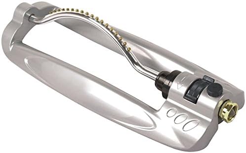 Rocky Mountain Goods Turbo Metal Oscillating Sprinkler for Lawns