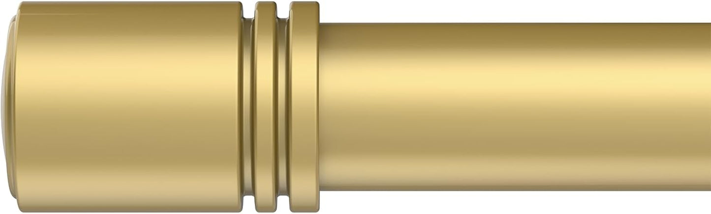 Adjustable Gold Curtain Rod Set - 48-84in