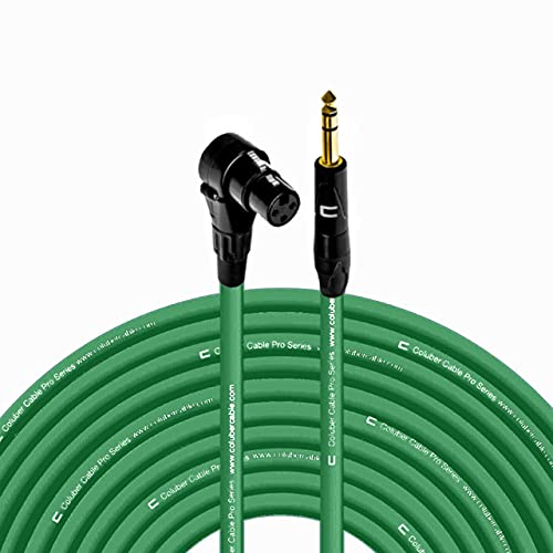 COLUBER CABLE Right Angle XLR Female to 1/4 TRS Male 150 Feet