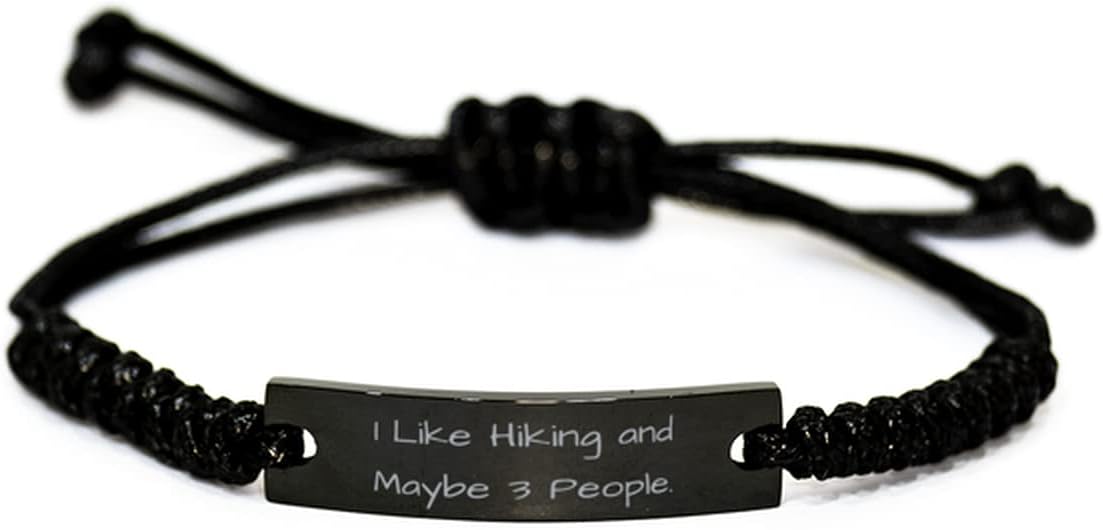 Engraved Hiking Rope Bracelet - Perfect Gift!