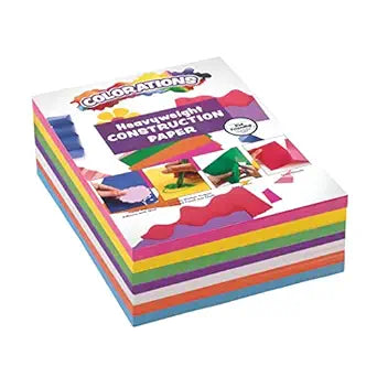 Colorations Construction Paper for Kids - 600 Heavyweight Sheets
